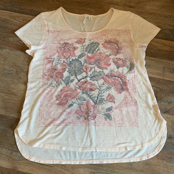 Cato floral studded graphic rose top - Picture 1 of 6